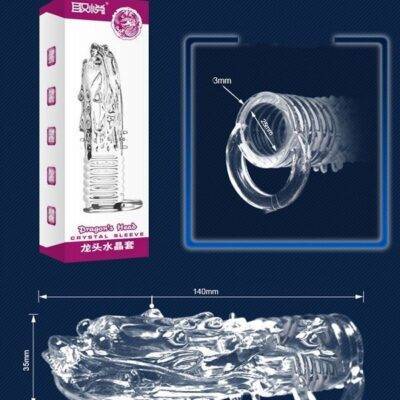 bao cao su đôn dên đầu rồng silicon mềm