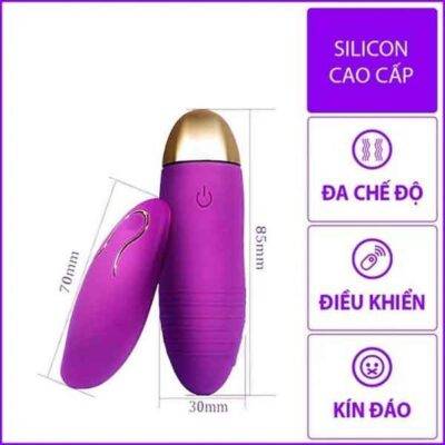 trứng rung silicon điều khiển từ xa cao cấp