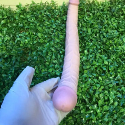 dương vật giả silicon 2 đầu