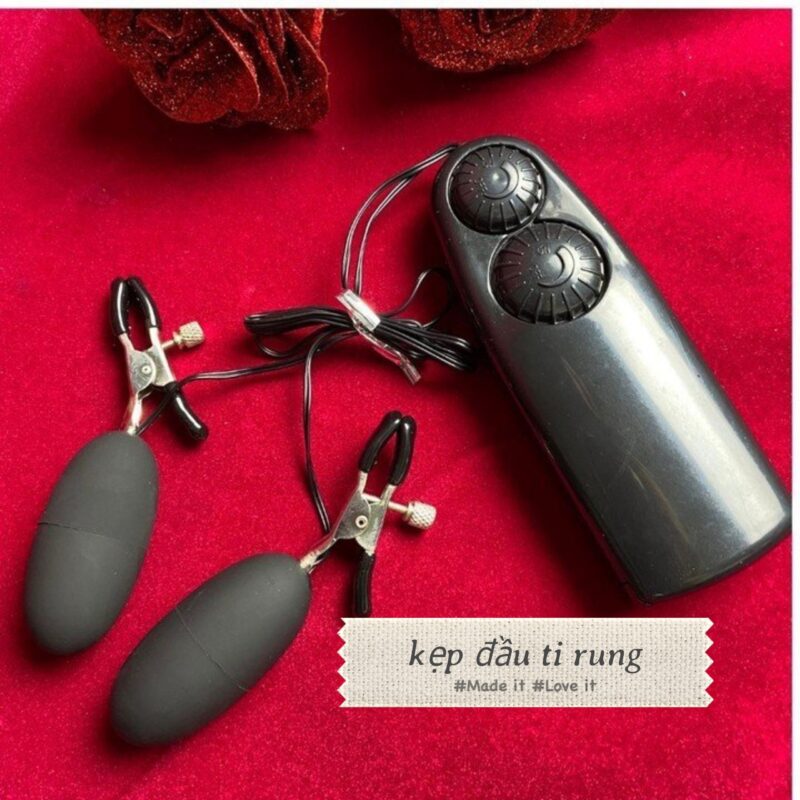 Kẹp Núm Vú Có Rung Mạnh Mẽ Kích Thích Đầu Ti Tê Cực Độ