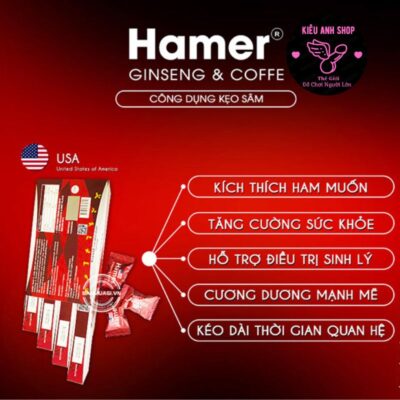 kẹo sâm hamer mỹ chính hãng usa