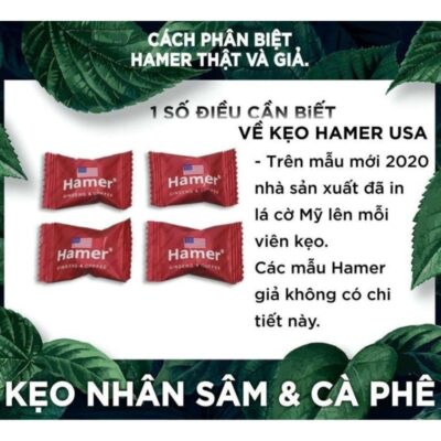 kẹo sâm hamer mỹ chính hãng usa