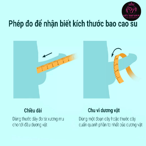 Đo chu vi của dương vật để chọn size bao cao su phù hợp