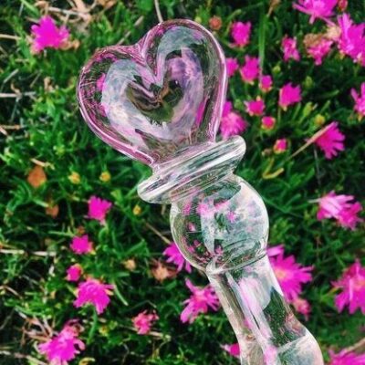 dương vật giả pha lê thủy tinh trong suốt