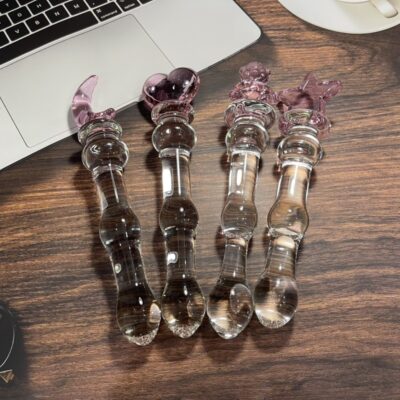 dương vật giả pha lê thủy tinh trong suốt