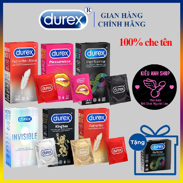 Bao cao su Durex chính hãng tại Kiều Anh Shop