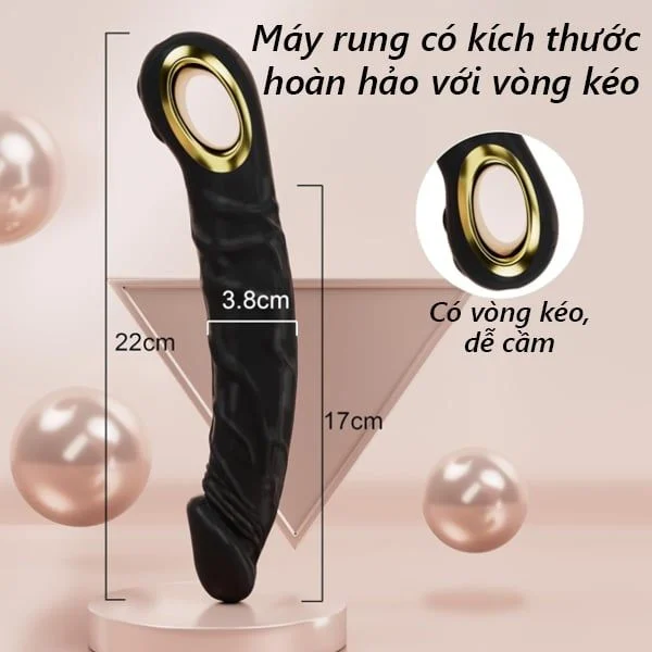 dương vật giả silicon cầm tay có rung
