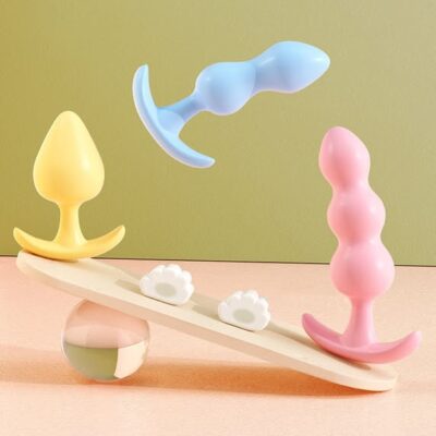 bộ 3 phích cắm silicone kích thích hậu môn