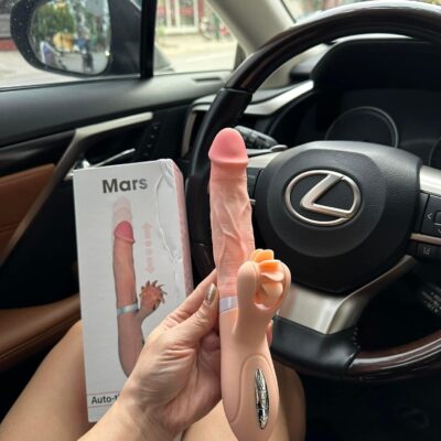 dương vật giả rung thụt tỏa nhiệt kết hợp lưỡi liếm