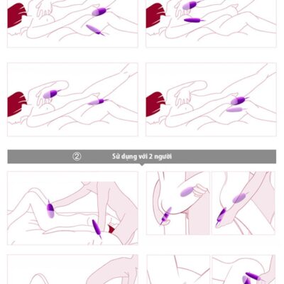 trứng rung 2 đầu silicon