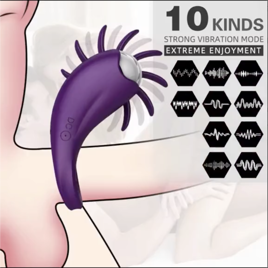 Trứng Rung Điều Khiển Từ Xa Kèm Lưỡi Và Gai Kích Thích Trứng Rung Điều Khiển Từ Xa Kèm Lưỡi Và Gai Kích Thích