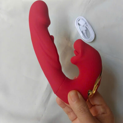 dương vật giả 4 trong 1 rung liếm bú mút